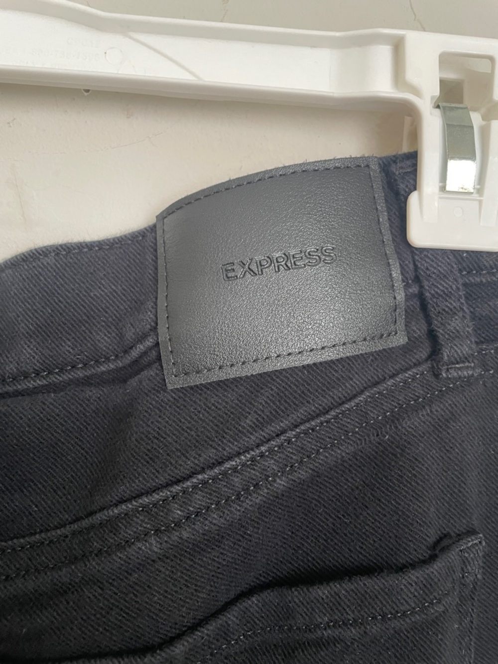 Express Classic Black Mid Rise Boot Stretch Jeans - Picture 3 of 7